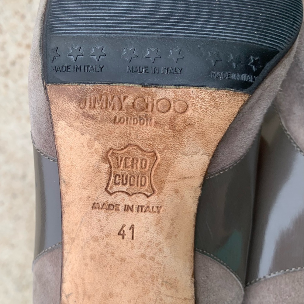 Jimmy Choo Gray Women's Heels EU 41 US 11 - Picture 9 of 13